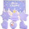 Christmas Bath Bombs - 6 Pack Handmade Bath Bombs Set - Natural Organic Shower Bombs Bubble Bath - Christmas Gifts for Boys and Girls - Stocking Stuffers Christmas Box for Kids Women Girlfriend