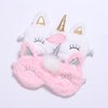 2 Pack Cute Animal Sleep Mask for Girls Cute Unicorn Soft Plush Blindfold Sleep Masks Eye Cover for Women Girls Travel Nap Night Sleeping