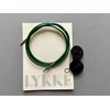 Lykke Crafts, Green Swivel Cord Accessory for 3.5 inch Needle Tips to Create 24 inch Circular Needle