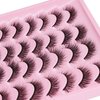 Lashes Natural Look Wispy Fasle Eyelashes 12mm Short Faux Mink Eyelashes Cat Eye Fluffy Strip Lashes Pack by Zegaine 16 Pairs