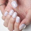 GLAMERMAID Press on Nails Extra Short Square, Handmade Black Cat Eye Gel Nails Polish Glue on Nails with Star, 30Pcs Reusable UV Finish Fake Nails Acrylic False Nails Manicure Kits for Women Gift