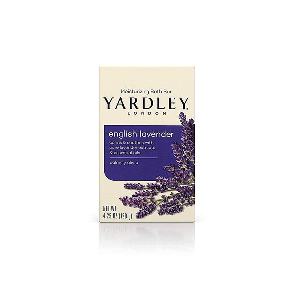 Yardley London Naturally Moisturizing Bath Bar English Lavender 4.25 OZ - Buy Packs and SAVE (Pack of 2)