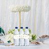 32pcs Greenery Thank You for Celebrating Water Bottle Labels, Neutral Greenery Floral Wedding/Bridal Party Stickers, Love Laughter and Happily Ever After Water Bottle Lables for Wedding