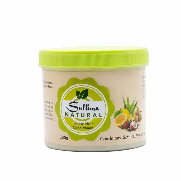 SOUL MATE Sublime Natural Intense Conditioner 11.5oz| Detangler with Aloe Vera & Peppermint, Olive Oil For Damaged, Weak Hair Edges| Best Daily Repairing Conditioner for Hair