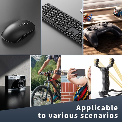 NOUKAJU DIY Mouse Grip Tape Full Coverage, DIY Anti-Slip Stickers(110 * 150MM),Mouse Anti Sweat Grip,Sweat Resistant,Easy to Apply,DIY Anti Slip Grip Tape,Printed Texture(Red)