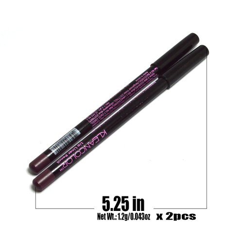 Kleancolor Lip Liner Pencil 2pcs x [ 824 Never ] High Precision Lipliner + Free Zipper Bag
