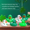 Wehhbtye 36Pcs St. Patrick's Day Rubber Ducks - 2 inch Green Shamrock Irish Day Rubber Duckies - Squeaky Green Duck Pool Float Bath Decor Gift for Irish St. Patrick's Day Easter Day Party Favor