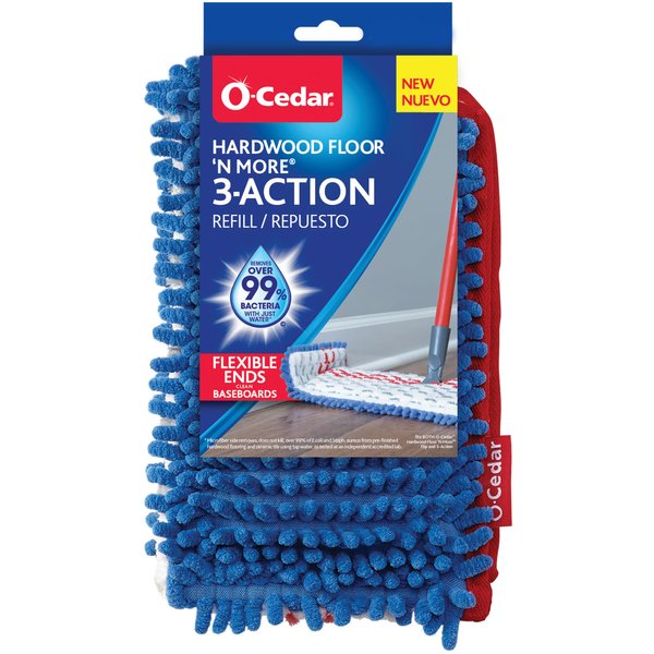 O-Cedar Hardwood Floor 'N More Microfiber 3-Action Flip Mop Refill