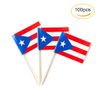 Puerto Rico Flag Puerto Rican Small Toothpick Mini Cupcake Flags Decorations (100 pcs)