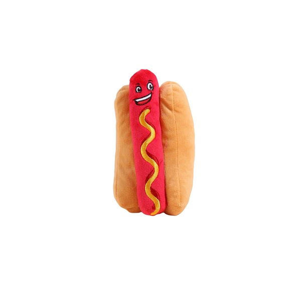 QWINEE Squeaky Dog Toys Food Design Puppy Chew Toys Dog Plush Toys for Small Medium Dog Bulk Dog Squeaky Toys Multicolor One Size