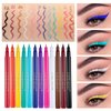 Liayozl Liquid Eyeliner, Yellow Eye Liners Pencil, Quick Drying, Waterproof, Long-lasting Colored Eyeliner Pen for Eye Makeup Gift (Yellow)