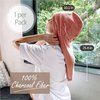 myHomeBody Hair Towel Wrap | Luxury Rapid-Dry Hair-Drying Turban | Ultra Soft and Quick Drying Absorbent Charcoal Fiber, with Coconut Shell Button – Cinnamon