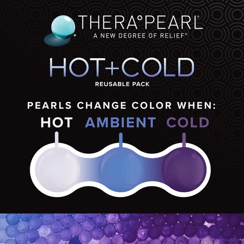 TheraPearl 14068 Color Changing Reusable Hot Cold Pack with Gel Bead