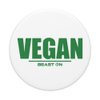Vegan in green bodybuilding fitness motivation gym vegan PopSockets Swappable PopGrip