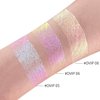 CHARMACY Chameleon Glitter Eyeshadow, Liquid Shimmer Sparkle High Pigment Duochrome Eye Shadow, Long-Lasting With No Creasing Eye Cosmetics, 1.6g (#08)