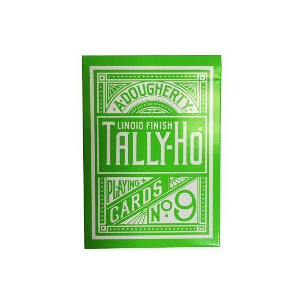 Green Tally Ho Reverse Circle Back Limited Edition Playing Cards