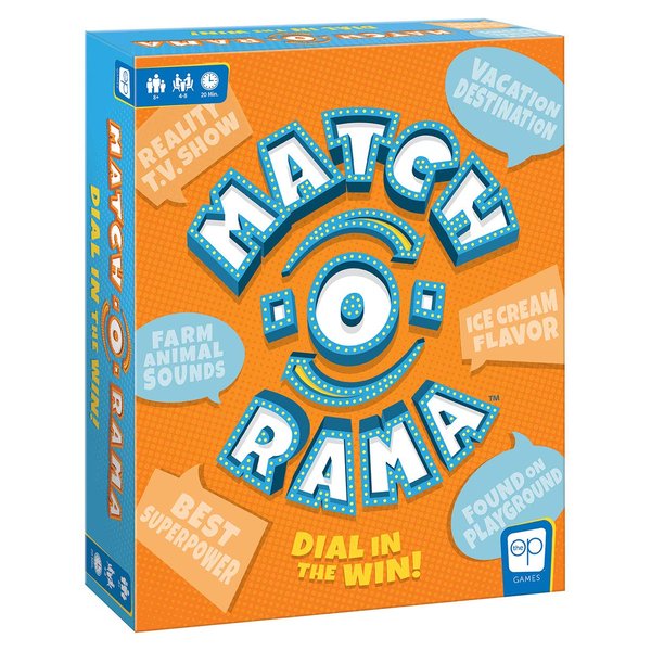 USAOPOLY Match-O-Rama Family Board Game | Press-Your-Luck Matching Game Fun for All Ages | Fast Paced Party Game