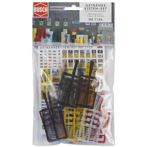 Busch 1134 Beverage Cases HO Scenery Scale Model Scenery