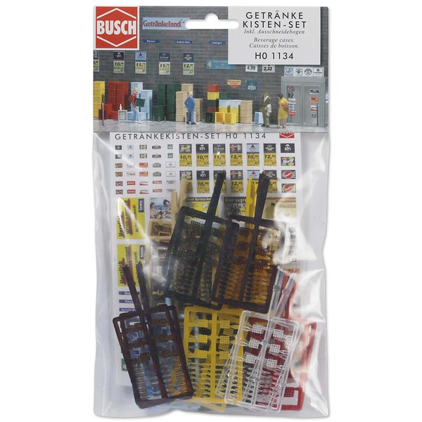 Busch 1134 Beverage Cases HO Scenery Scale Model Scenery