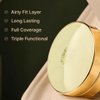 CHALLANS de PARIS CUSHION de LUNAR EXCELLENCE Cream Foundation, Beyond Wear Perfecting Cushion, Flawless Coverage of Skin Imperfections and Uneven Skin Tone (23 Medium Beige)