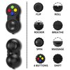 Mini Fidget Button Controller Pad Toys for Kid Adults with Anxiety and Autism (Black & Mix)