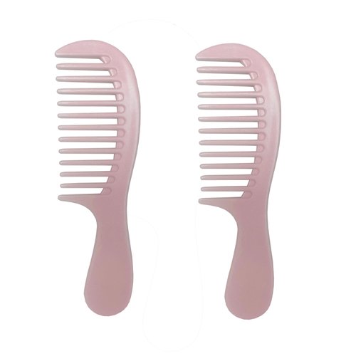 Mini Wide Tooth Comb,Small Travel Purse Comb Hair Detangling Comb Brush for Curlies Portable Care Handgrip Comb Shower Comb Travel Combs Pocket Comb Styling Comb for Men Women (Pink)