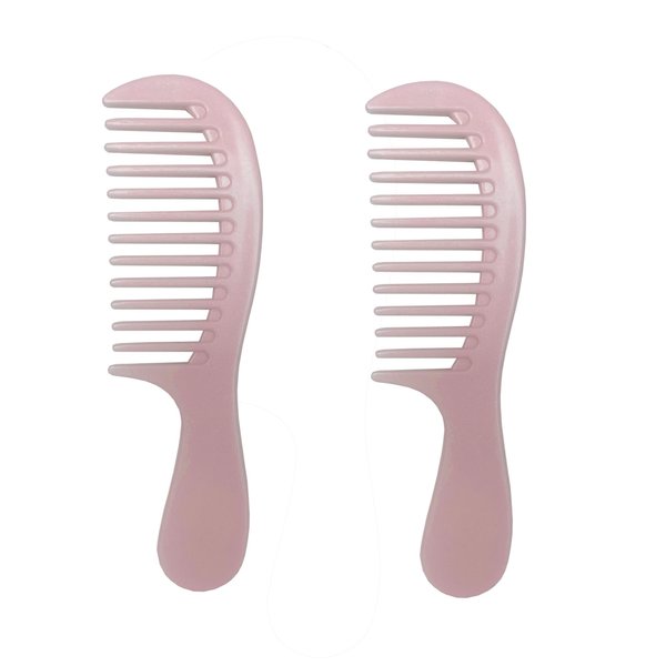 Mini Wide Tooth Comb,Small Travel Purse Comb Hair Detangling Comb Brush for Curlies Portable Care Handgrip Comb Shower Comb Travel Combs Pocket Comb Styling Comb for Men Women (Pink)