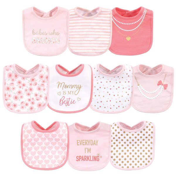 Little Treasure Unisex Baby Cotton Bibs, Brunch, One Size