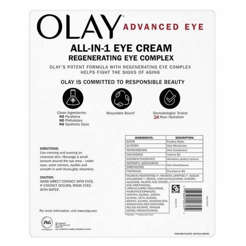 Olay Advanced Eye Cream, 0.5 oz (Pack of 2) (1.0oz)