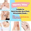 Custom Temporary Tattoos with Text Personalized Name Fake Tattoos for Adult Men Women Customized Gifts for Birthday Bachelorette Party