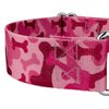 Country Brook Petz - Pink Bone Camo Martingale Dog Collar - Camouflage Collection with 10 Rugged Designs (1 1/2 Inch, Medium)
