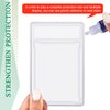 Trading Cards Protector Case Acrylic Clear Baseball Card Holders with Label Position Hard Card Sleeves Small Sturdy Storage Box for Card Standard Collector Sport Game Grade Card Case (2)