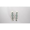 Two small blue and silver metal alligator hair clip fine thin hair