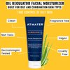 ATWATER Mens Face Moisturizer with Oil Control Complex, Unscented Lightweight Formula - Mens Face Lotion for Oily Skin that Hydrates and Controls Shine - 3.4 oz