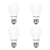 SYLVANIA LED Light Bulb, 60W Equivalent A19, Efficient 8.5W, Medium Base, Frosted Finish, 800 Lumens, Bright White - 4 count (Pack of 1) (79704)