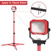 CRAFTSMAN 1100 Lumens 4000K LED Tiltable Portable Work Light in Red with 2-in-1 Adjustable Metal Rotating Stand and Handle, Impact-Resistant Glass Lens, 5FT Power Cord, ETL, Perfect for Job Site