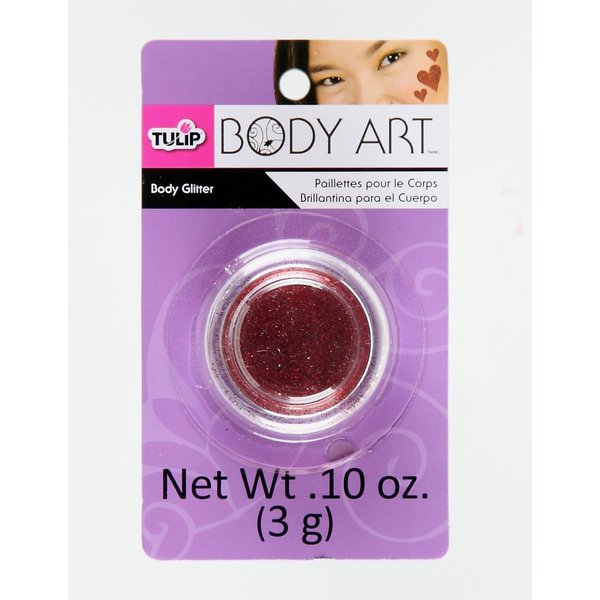 Tulip Body Art Glitter Open Stock- Red