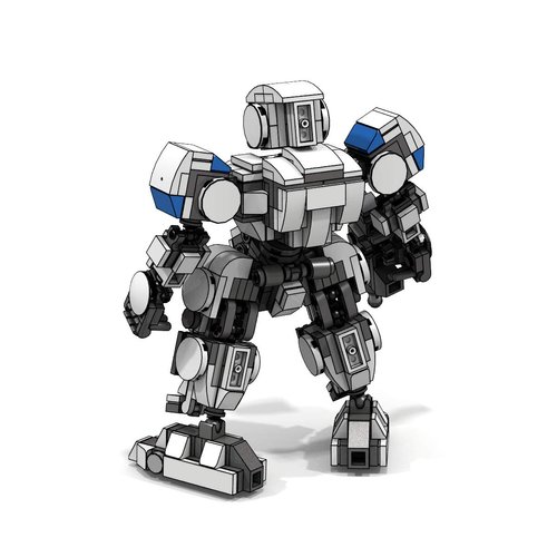 LetMay Original Series E.T Mech MOC Frame Mech Building Blocks Robot 380 Parts