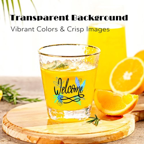 Koala Waterslide Decal Paper INKJET CLEAR, 20 Sheets 8.5x11 Inch Water Slide Transfer Paper Transparent Printable Waterslide Paper for DIY Tumbler, Mug, Nails