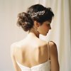 Oriamour Bridal Wedding Crystal Hair Pins Wedding Hair Accessories for Women and Girls Pack of 6 (Gold)