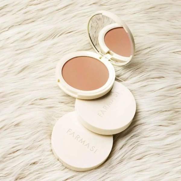FARMASi Powder Bronzer Blush Skin Makeup, Highly Pigmented, Cushiony Formula with Nourishing Vegetable Squalene and long-lasting Smooth-Satin Finish, Refreshing Moisture Boost 0.4 Fl Oz 02 St. Miami