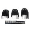INGQI 3 Piece Set (9mm 12mm 16mm) Haircut Blade Guards Replacement for Philips Norelco Multigroom MG7710 MG7715 MG7720, with Small Beard Comb Black