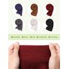 Geyoga 6 Pcs Women Scarf Shawl Hijab Scarfs Cotton Blend Crinkle Scarf Wrap Head Scarf for Seasons(Classic Colors)