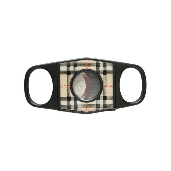 Cigar Cutter - Plastic Two Tone Double Blade 52 Ring Gauge