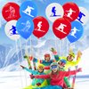 50PCS Skiing Latex Balloons Party Decorations-Sports Theme Party Supplies Snowboard/Skier Birthday Baby Shower Wedding Party Favors