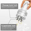 HASSLICKIT Hair Oil Applicator, Scalp Applicator Comb, Scalp Massage Comb for Hair Growth, Scalp Oil Applicator Brush for Essential Serums and Liquids (Transparent)