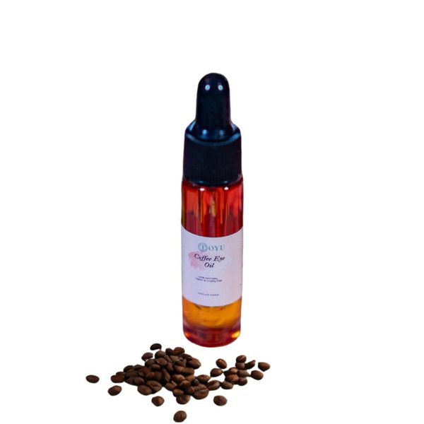 OYU Cosmetics Coffee Eye Oil 5% Caffeine Eye Serum and Under Eye Oil for Puffiness 0.3 fl oz