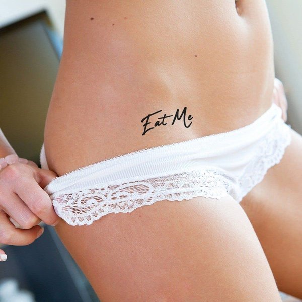 2x Eat Me Temporary Tattoos