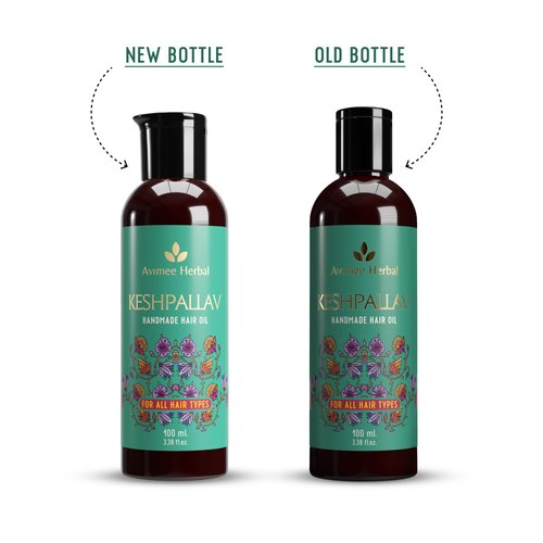 AVIMEE HERBAL Keshpallav Hair Oil For Men & Women | For Healthy & Nourished Hair | With Rosemary, Castor, Amla, Brahmi and Bhringraj Oil | Mineral Oil Free | 100 ml