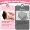 TurnOnLove Unscreen Applicator,Sunscreen Brush Applicator,Kids Sunscreen Lotion Applicator Brush,Precision Soft Bristle with Protective Case Applicator for Concealer(2PCS)